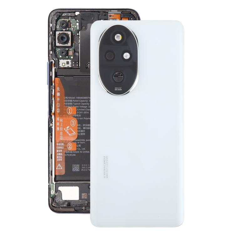 

For Honor 200 Pro OEM Battery Back Cover with Camera Lens Cover(White)
