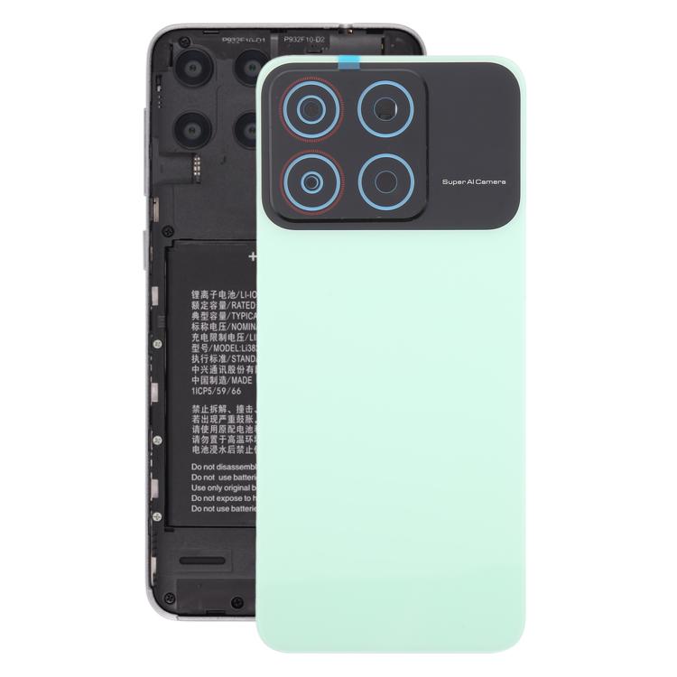 

For ZTE Blade A35 Z2453 Plastic Back Cover with Camera Lens Cover(Green)