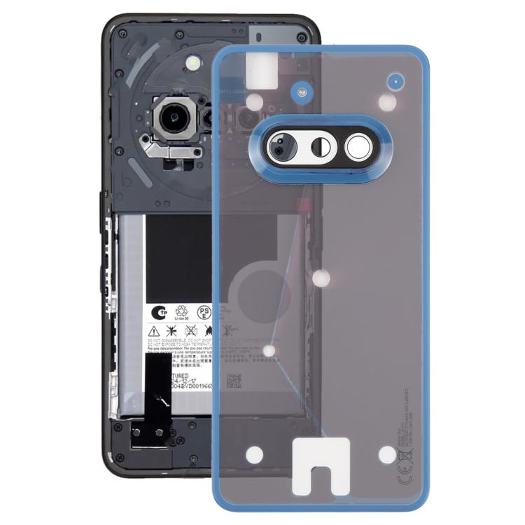 

For Nothing Phone 3a A059 Glass Battery Back Cover with Camera Frame(Blue)