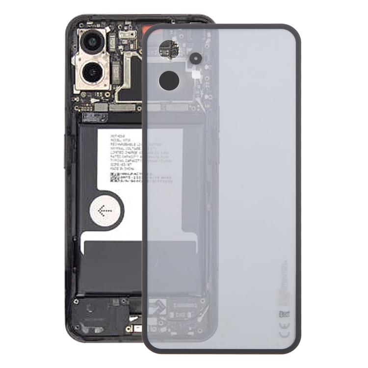 

For Nothing Phone 1 A063 Glass Battery Back Cover(Transparent black)