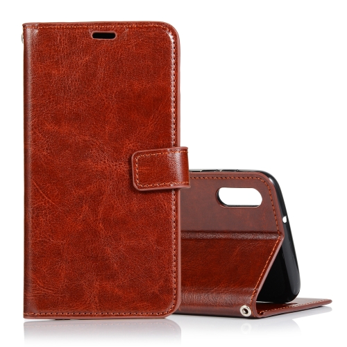 

Crazy Horse Texture Horizontal Flip Leather Case with Holder & Card Slots & Wallet & Photo Frame for Galaxy A10(Brown)