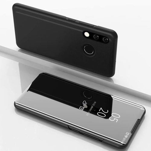 

Electroplating Mirror Horizontal Flip Leather Case for Huawei P30 Lite / Nova 4e, with Holder(Black)