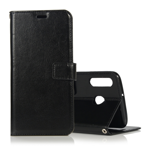 

Crazy Horse Texture Horizontal Flip Leather Case with Holder & Card Slots & Wallet & Photo Frame for Galaxy A30(Black)