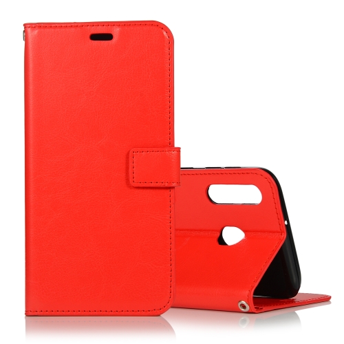 

Crazy Horse Texture Horizontal Flip Leather Case with Holder & Card Slots & Wallet & Photo Frame for Galaxy A30(Red)