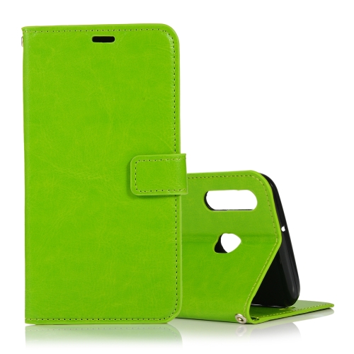 

Crazy Horse Texture Horizontal Flip Leather Case with Holder & Card Slots & Wallet & Photo Frame for Galaxy A30(Green)