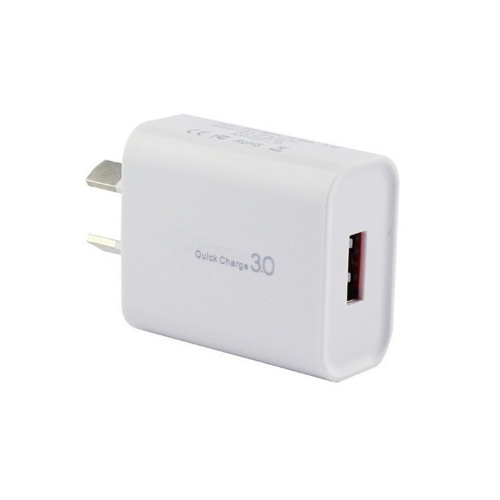 QC 3.0 18W 3A Single USB Interface Charger, AU Plug