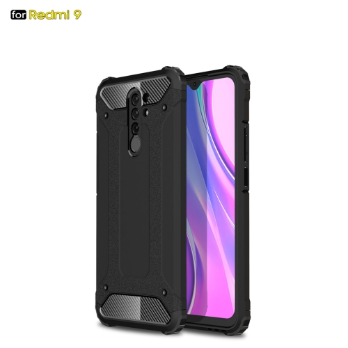 

For Xiaomi Redmi 9 Magic Armor TPU + PC Combination Case(Black)