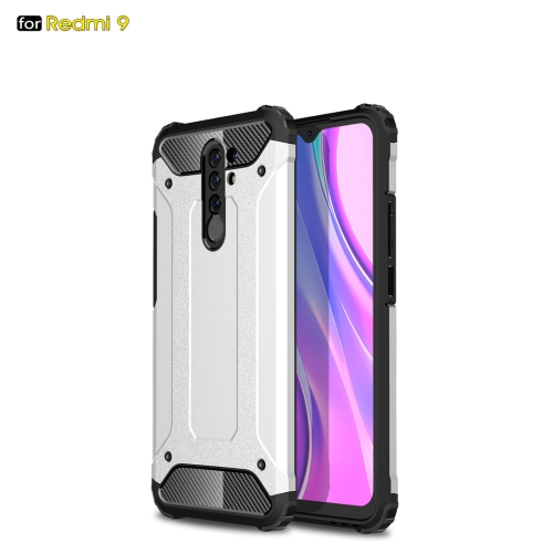 

For Xiaomi Redmi 9 Magic Armor TPU + PC Combination Case(Silver)