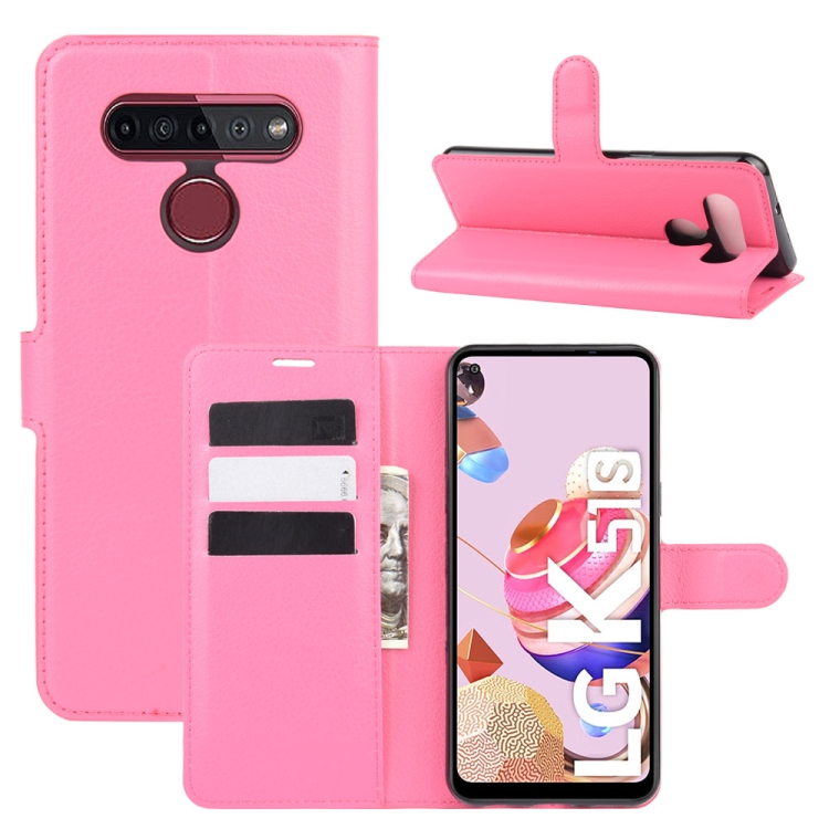 For LG K41S K51S Litchi Texture Horizontal Flip Protective Case