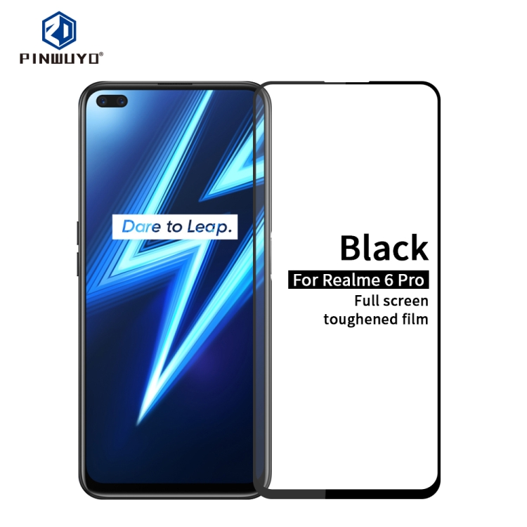 For OPPO Realme Pro PINWUYO 9H Full Screen Tempered Glass Film(Black)
