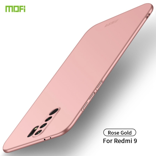 

For Xiaomi Redmi 9 MOFI Frosted PC Ultra-thin Hard Case(Rose Gold)