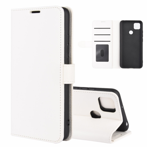 

For Xiaomi Redmi 9C R64 Texture Single Horizontal Flip Protective Case with Holder & Card Slots & Wallet& Photo Frame(White)