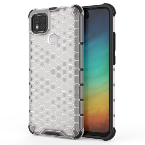 

For Xiaomi Redmi 9C Shockproof Honeycomb PC + TPU Case(White)