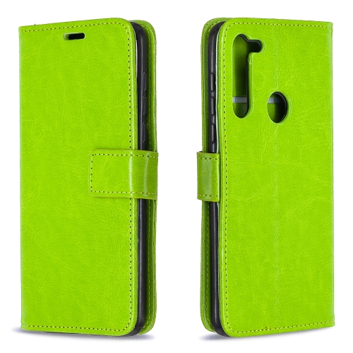 

For Motorola Moto G8 Crazy Horse Texture Horizontal Flip Leather Case with Holder & Card Slots & Wallet & Photo Frame(Green)