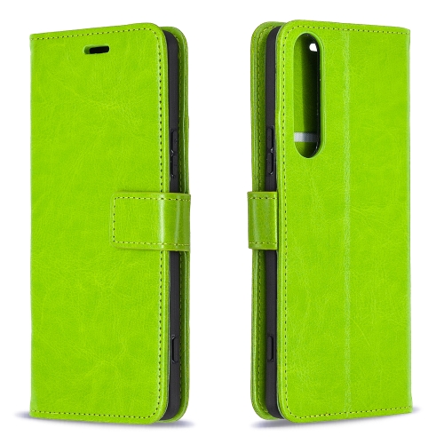 

For Sony Xperia 1 II Crazy Horse Texture Horizontal Flip Leather Case with Holder & Card Slots & Wallet & Photo Frame(Green)