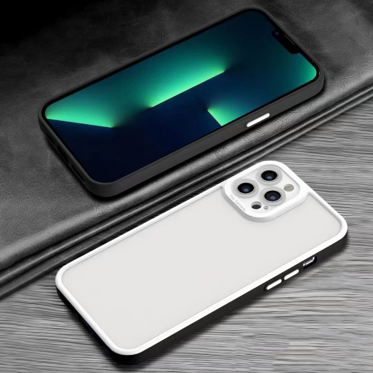 

Cat Eye Skin Feeling 3 in 1 TPU Phone Case For iPhone 13 Pro(Black)