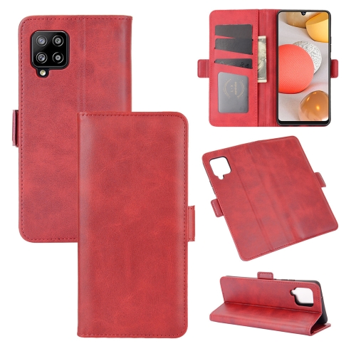 

For Samsung Galaxy A42 5G Dual-side Magnetic Buckle Horizontal Flip Leather Case with Holder & Card Slots & Wallet(Red)