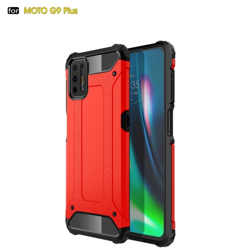 

For Motorola Moto G9 Plus Magic Armor TPU + PC Combination Case(Red)