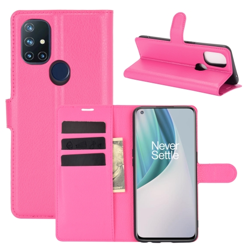 

For OnePlus Nord N10 5G Litchi Texture Horizontal Flip Protective Case with Holder & Card Slots & Wallet(Rose Red)