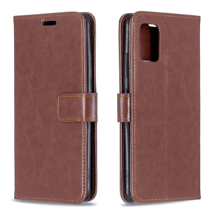

For Samsung A51 5G Crazy Horse Texture Horizontal Flip Leather Case with Holder & Card Slots & Wallet & Photo Frame(Brow)