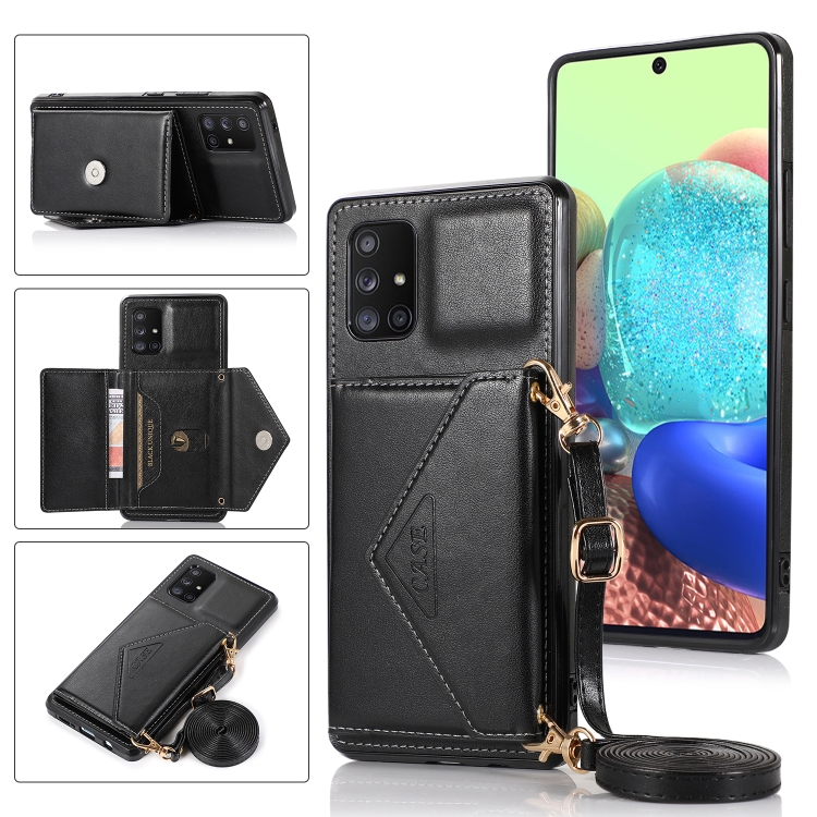 For Samsung Galaxy A51 4G Multi-functional Cross-body Card Bag