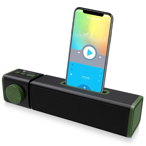 Solar/Battery Powered 2x3W Bluetooth Speaker Splashproof Portable Wireless MP3 