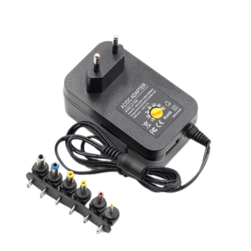 

3V 4.5V 5V 6V 7.5V 9V 12V 2A 2.5A AC DC Adapter Adjustable Power Adapter Universal Charger Power Supply 30W(EU Plug)