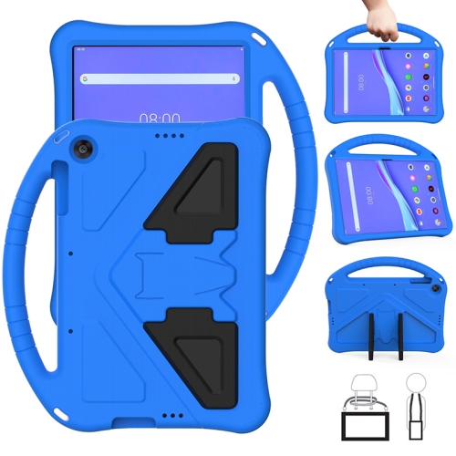 

For Lenovo Tab M10 TB-X505F EVA Flat Anti Falling Protective Case Shell with Holder(Blue)