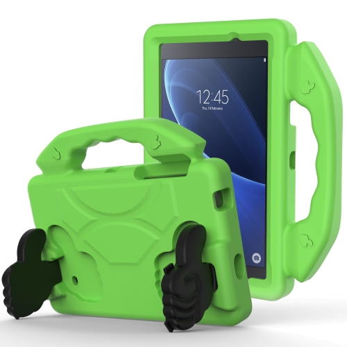 

For Galaxy Tab A 7.0 T280/T285 EVA Material Children Flat Anti Falling Cover Protective Shell With Thumb Bracket(Green)