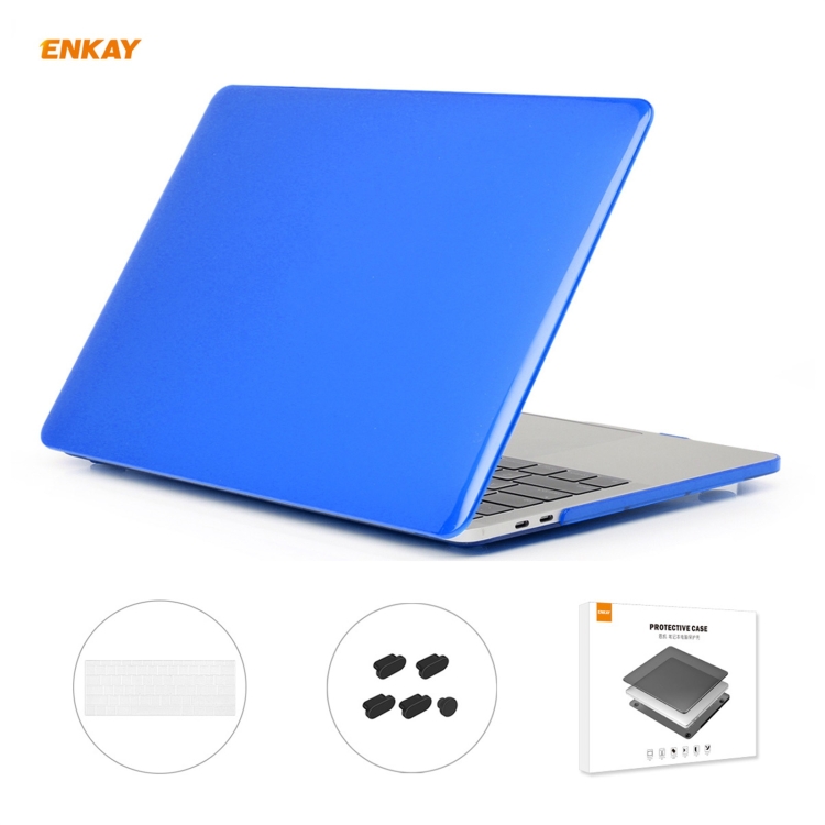 ENKAY 3 in 1 Crystal Laptop Protective Case + US Version TPU Keyboard