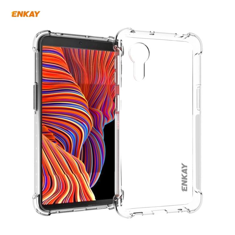 

For Samsung Galaxy Xcover 5 Hat-Prince ENKAY Clear TPU Soft Anti-slip Cover Shockproof Case