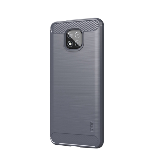 

For Motorola Moto G Power 2021 MOFI Gentleness Series Brushed Texture Carbon Fiber Soft TPU Case(Gray)