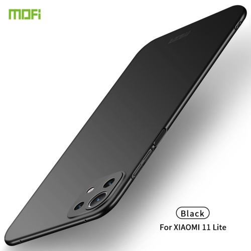 For Xiaomi Mi 11 Lite MOFI Frosted PC Ultra-thin Hard Case(Black)