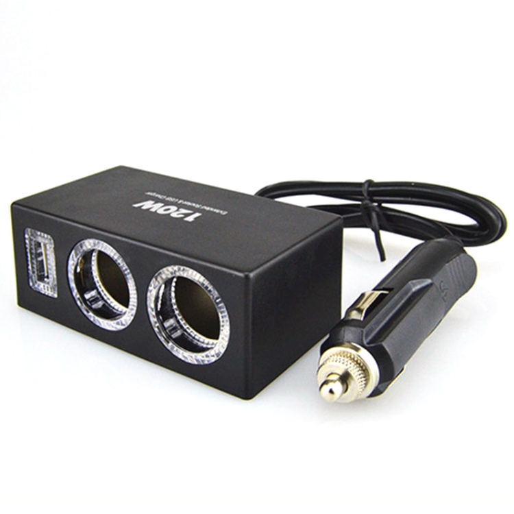 12V24V Car Cigarette Lighter Socket Splitter USB Charger Adapter Car Charger for Mobile Phone
