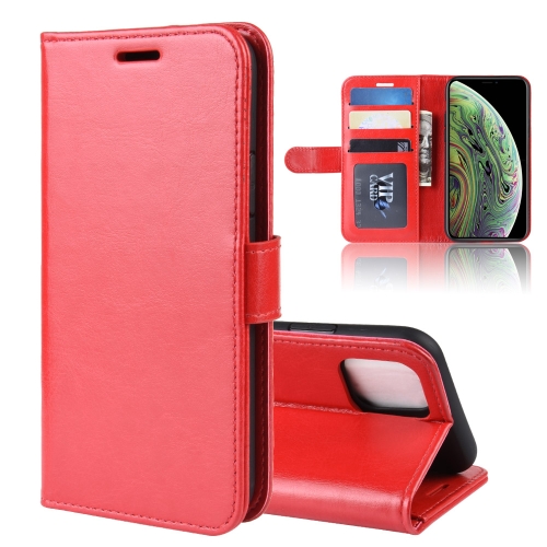 

R64 Texture Single Fold Horizontal Flip Leather Case for iPhone 11 Pro, with Holder & Card Slots & Wallet(Red)
