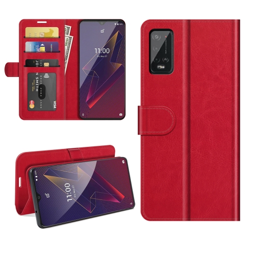 

For Wiko Power U20 R64 Texture Single Horizontal Flip Protective Case with Holder & Card Slots & Wallet& Photo Frame(Red)