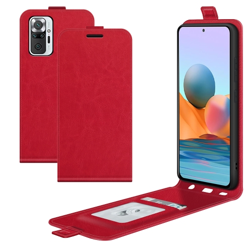 

For Xiaomi Redmi Note 10 Pro / Note 10 Pro (Indian Version) / Note 10 Pro Max R64 Texture Single Vertical Flip Leather Protective Case with Card Slots & Photo Frame(Red)