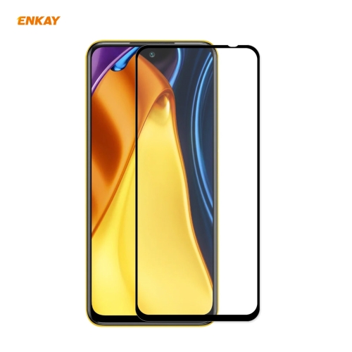 

For Xiaomi Poco M3 Pro / Redmi Note 10 5G ENKAY Hat-Prince Full Glue 0.26mm 9H 2.5D Tempered Glass Full Coverage Film