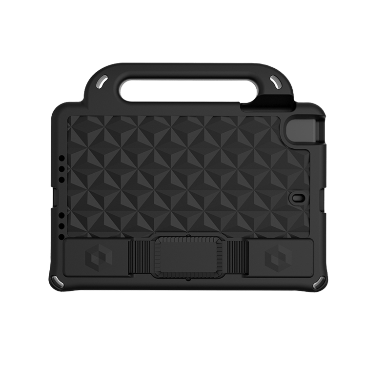 

For iPad mini 4 / mini 3 / mini 2 / mini 1 Diamond Series EVA Anti-Fall Shockproof Sleeve Protective Shell Case with Holder & Strap(Black)