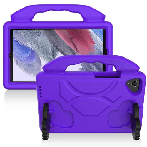 

For Samsung Galaxy Tab A7 Lite T220 / T225 EVA Material Children Flat Anti Falling Cover Protective Shell With Thumb Bracket(Purple)