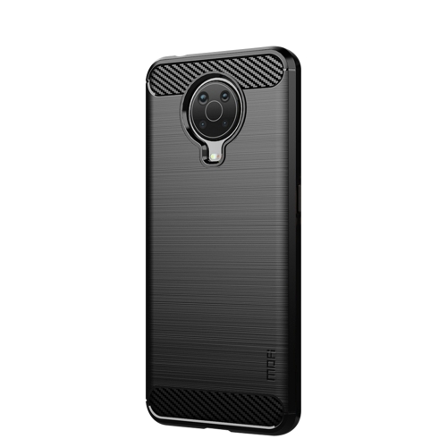 

For Nokia G10 / G20 / 6.3 MOFI Gentleness Series Brushed Texture Carbon Fiber Soft TPU Case(Black)