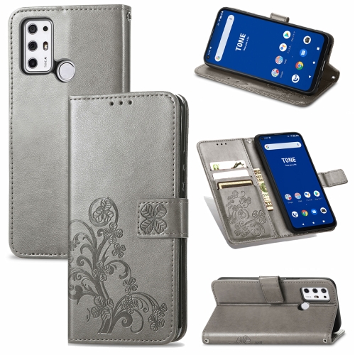 For Tone E21 Four-leaf Clasp Embossed Buckle Mobile Phone