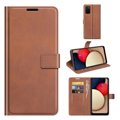 

For Samsung Galaxy A03s 164mm Retro Calf Pattern Buckle Horizontal Flip Leather Case with Holder & Card Slots & Wallet(Light Brown)