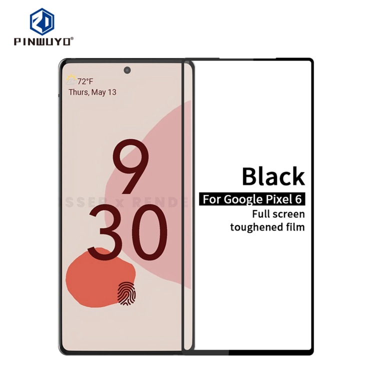 

For Google Pixel 6 PINWUYO 9H 2.5D Full Screen Tempered Glass Film(Black)
