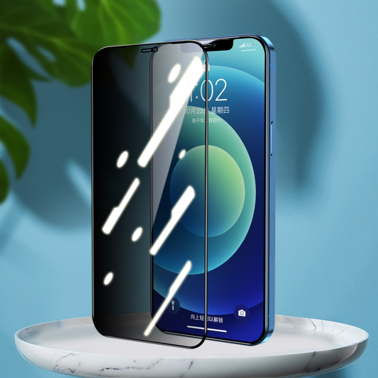 

For iPhone 12 / 12 Pro ENKAY Hat-Prince Full Coverage 28 Degree Privacy Screen Protector Anti-spy Tempered Glass Film