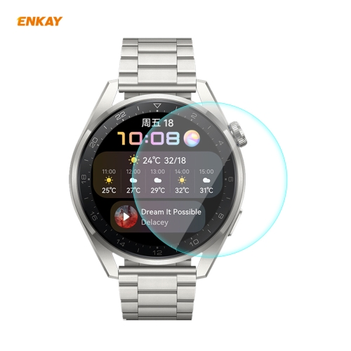 

1 PC For Huawei WATCH 3 Pro 48mm ENKAY Hat-Prince 0.2mm 9H 2.15D Curved Edge Tempered Glass Screen Protector Watch Film