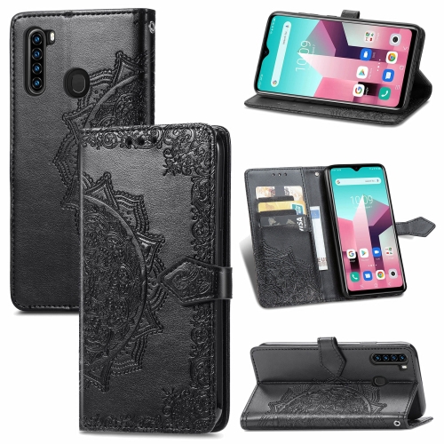 

For Blackview A80 Pro Mandala Flower Embossed Horizontal Flip Leather Case with Holder & Three Card Slots & Wallet & Lanyard(Black)