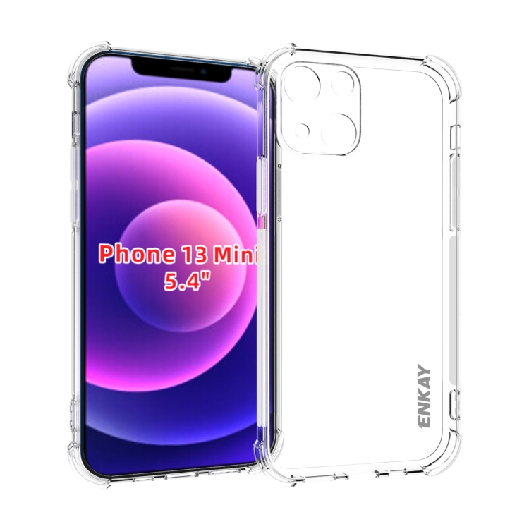 

Hat-Prince ENKAY Clear TPU Shockproof Soft Case Drop Protection Cover For iPhone 13 mini