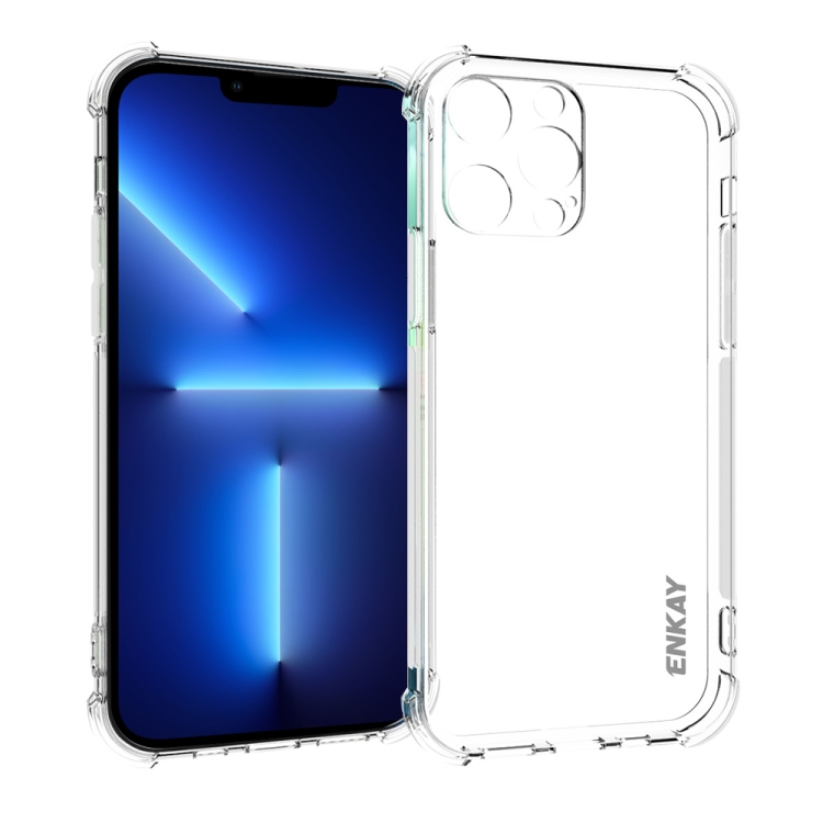 

Hat-Prince ENKAY Clear TPU Shockproof Soft Case Drop Protection Cover For iPhone 13 Pro