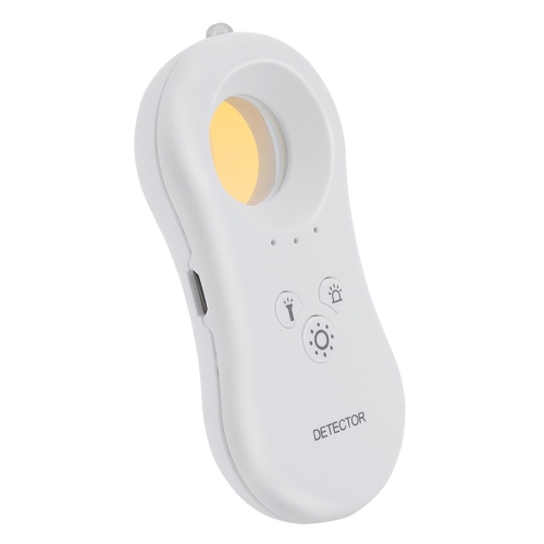 

Hotel Anti-Spy Monitoring Detector Portable Monitor Camera Alarm Flashlight Anti-theft Home Infrared Detector(White)